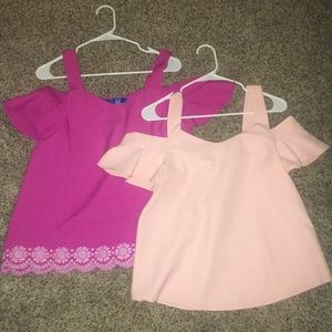 2 NWOT off the shoulder tops